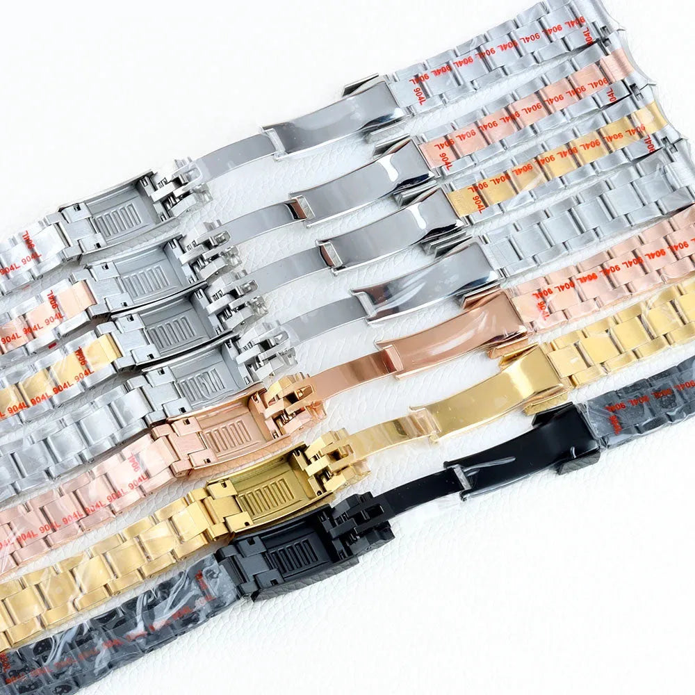 904L Jubilee / Oyster Glidelock Watch Bracelet – Compatible with Datejust, Sub & GMT-Watch Bands-ChronoCraft-silver jubilee-20mm-Viva Timepiece