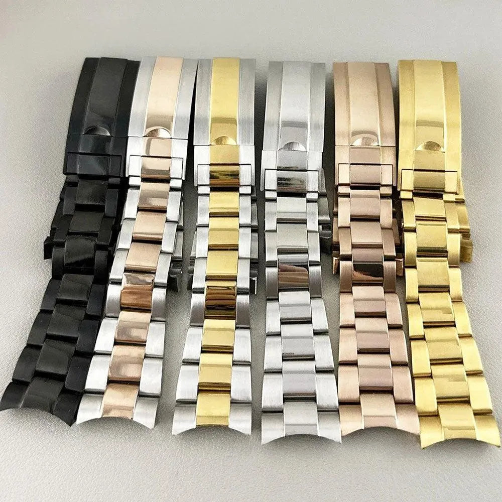 904L Stainless Steel 20mm Watch Bracelet – Oyster, Jubilee & President Styles