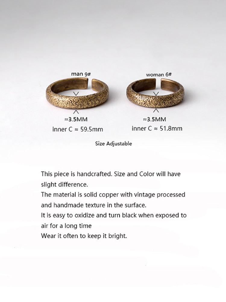 Handmade Textured Solid Vintage Copper Ring - Jewelry - Viva Timepiece - Viva Timepiece