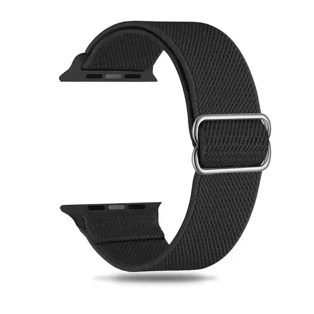 Adjustable Scrunchie Nylon Strap Compatible with Apple Watch 38–49mm