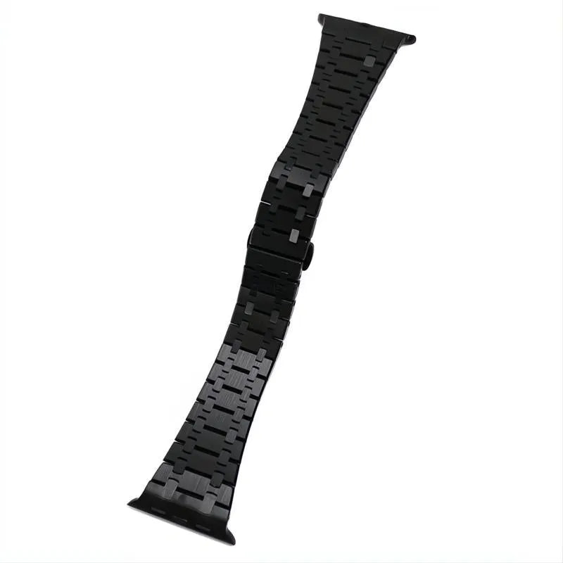 Integrated Stainless Steel Watch Band Compatible with Apple Watch – Butterfly Clasp-ModuLoop-Viva Timepiece
