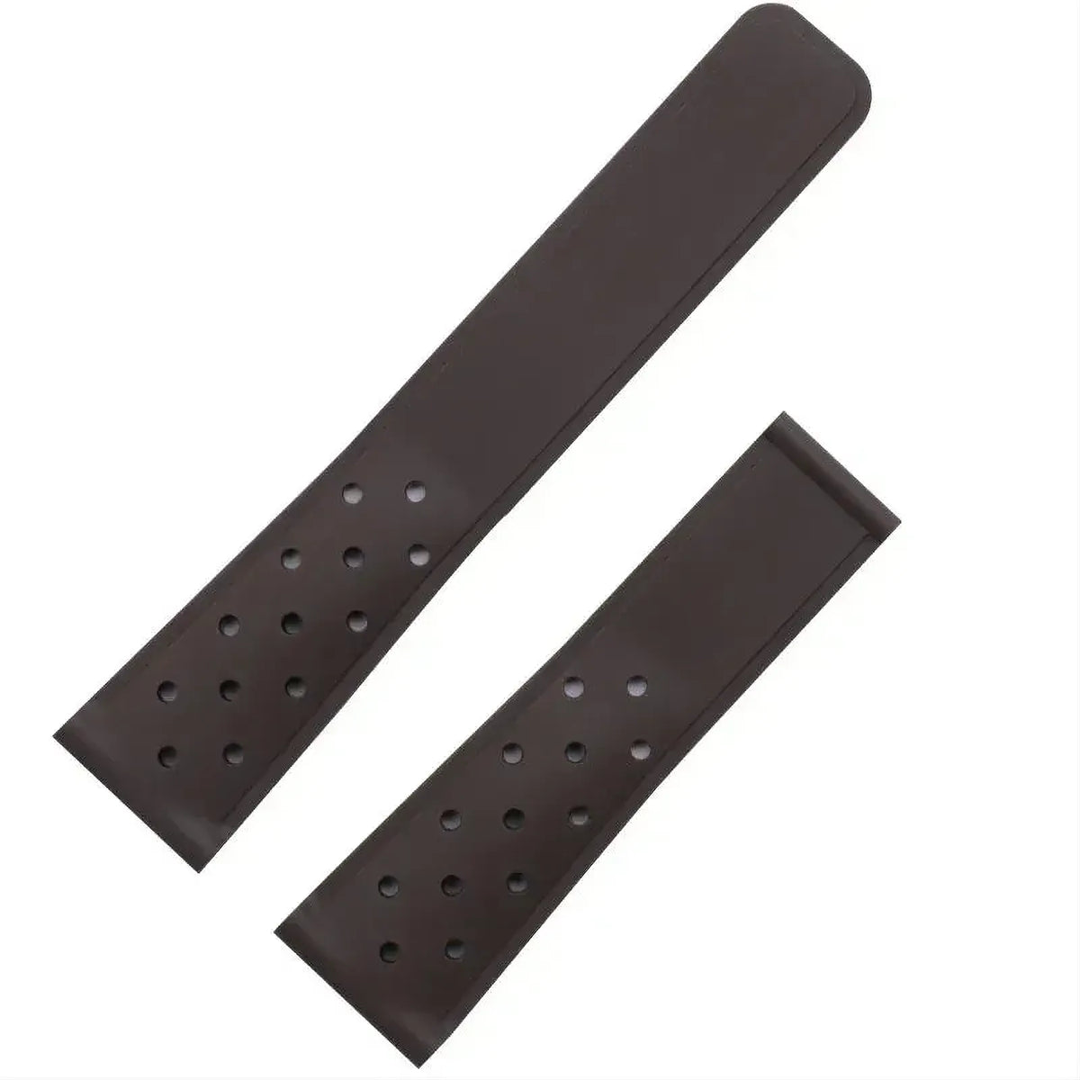 Breathable Silicone Watch Strap 20mm 22mm – Compatible with TAG Heuer-Watch Bands-VivaStraps-Brown-With Blk Buckle-20mm-Viva Timepiece