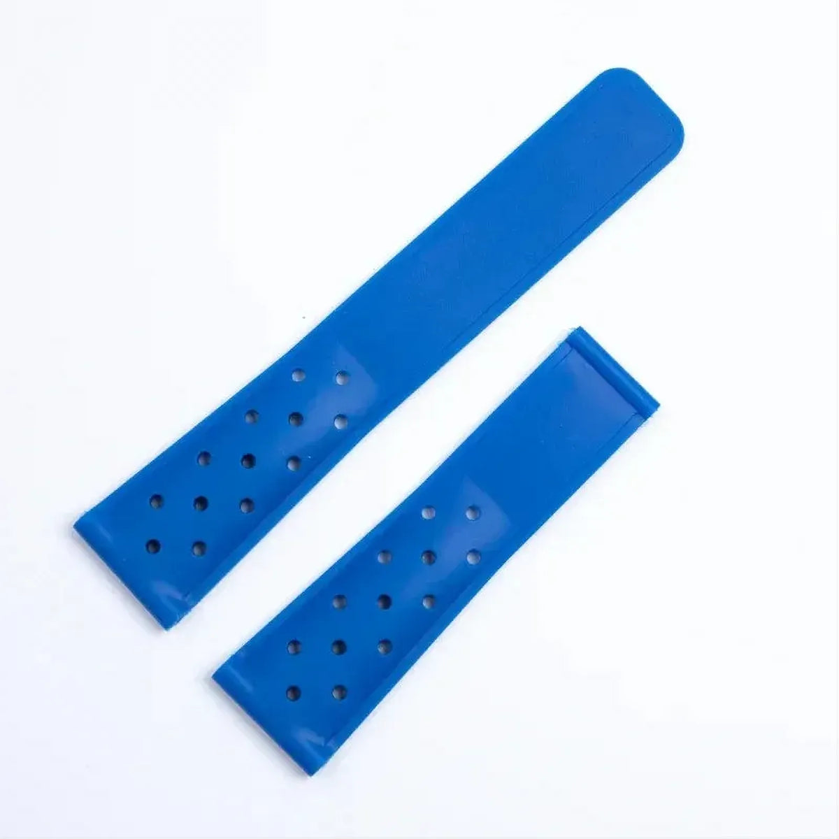 Breathable Silicone Watch Strap 20mm 22mm – Compatible with TAG Heuer-Watch Bands-VivaStraps-Sky Blue-With Blk Buckle-20mm-Viva Timepiece