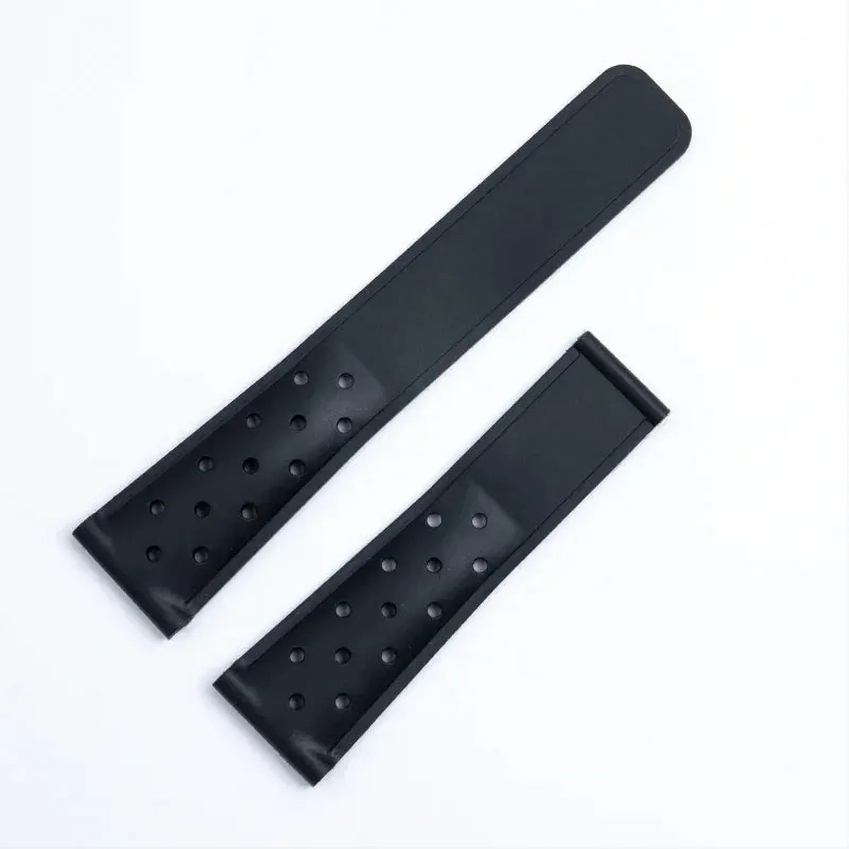Breathable Silicone Watch Strap 20mm 22mm – Compatible with TAG Heuer-Watch Bands-VivaStraps-Blk-With Blk Buckle-20mm-Viva Timepiece