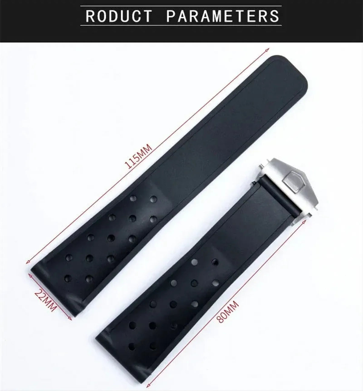 Breathable Silicone Watch Strap 20mm 22mm – Compatible with TAG Heuer-Watch Bands-VivaStraps-Army Green-With Blk Buckle-20mm-Viva Timepiece