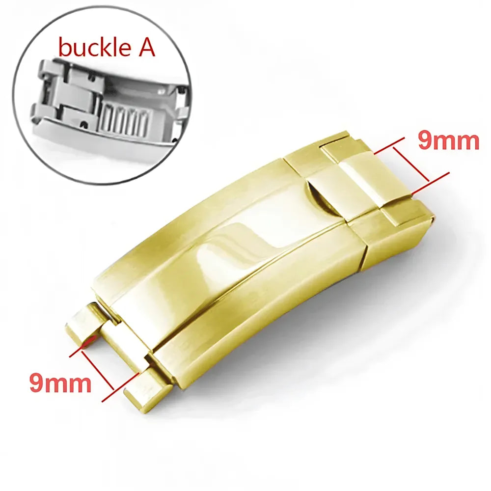 Stainless Steel 9x9 / 9×16mm Glidelock-Style Adjustable Watch Clasp