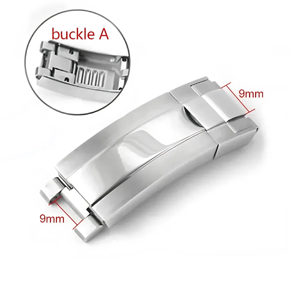 Stainless Steel 9x9 / 9×16mm Glidelock-Style Adjustable Watch Clasp