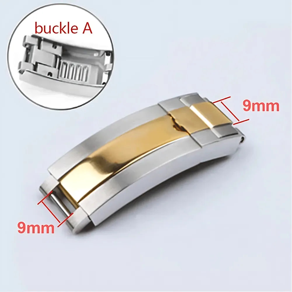 Stainless Steel 9x9 / 9×16mm Glidelock-Style Adjustable Watch Clasp