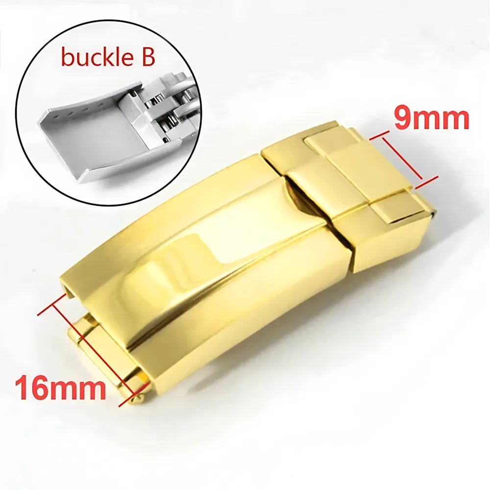 Stainless Steel 9x9 / 9×16mm Glidelock-Style Adjustable Watch Clasp
