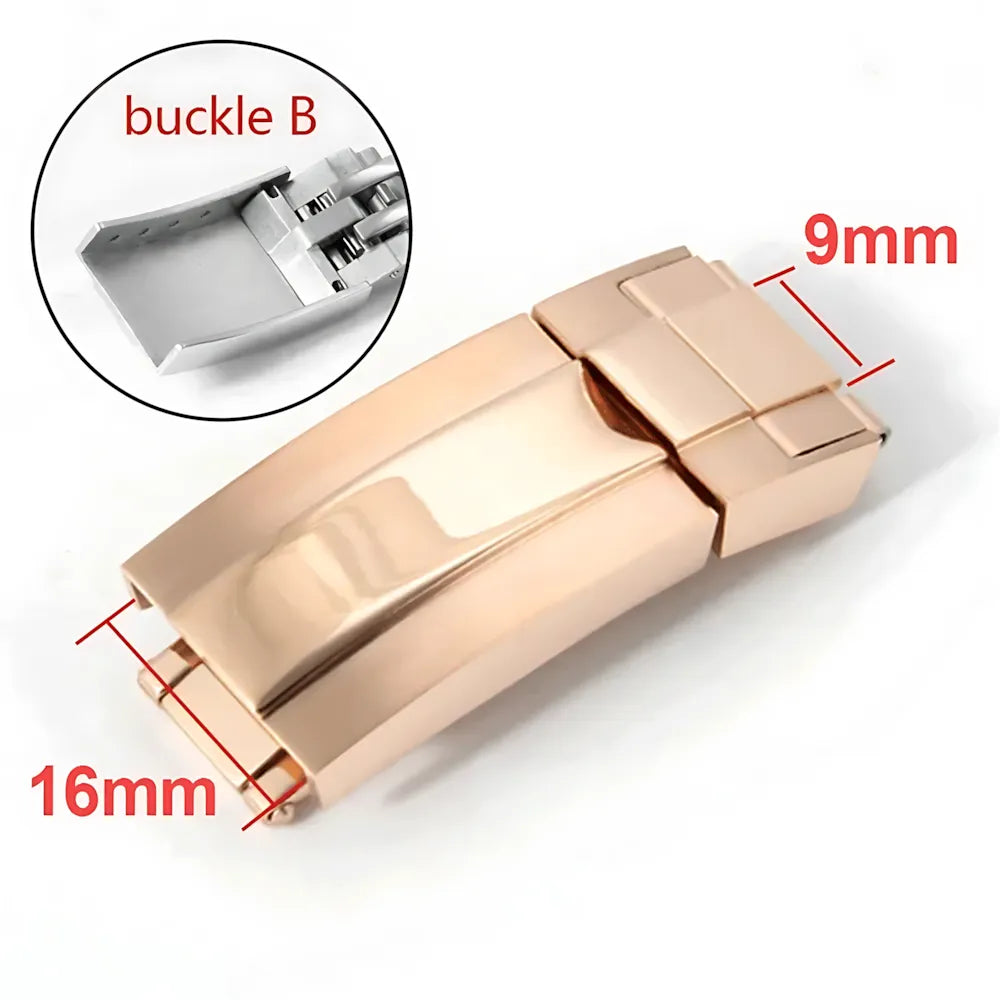 Stainless Steel 9x9 / 9×16mm Glidelock-Style Adjustable Watch Clasp