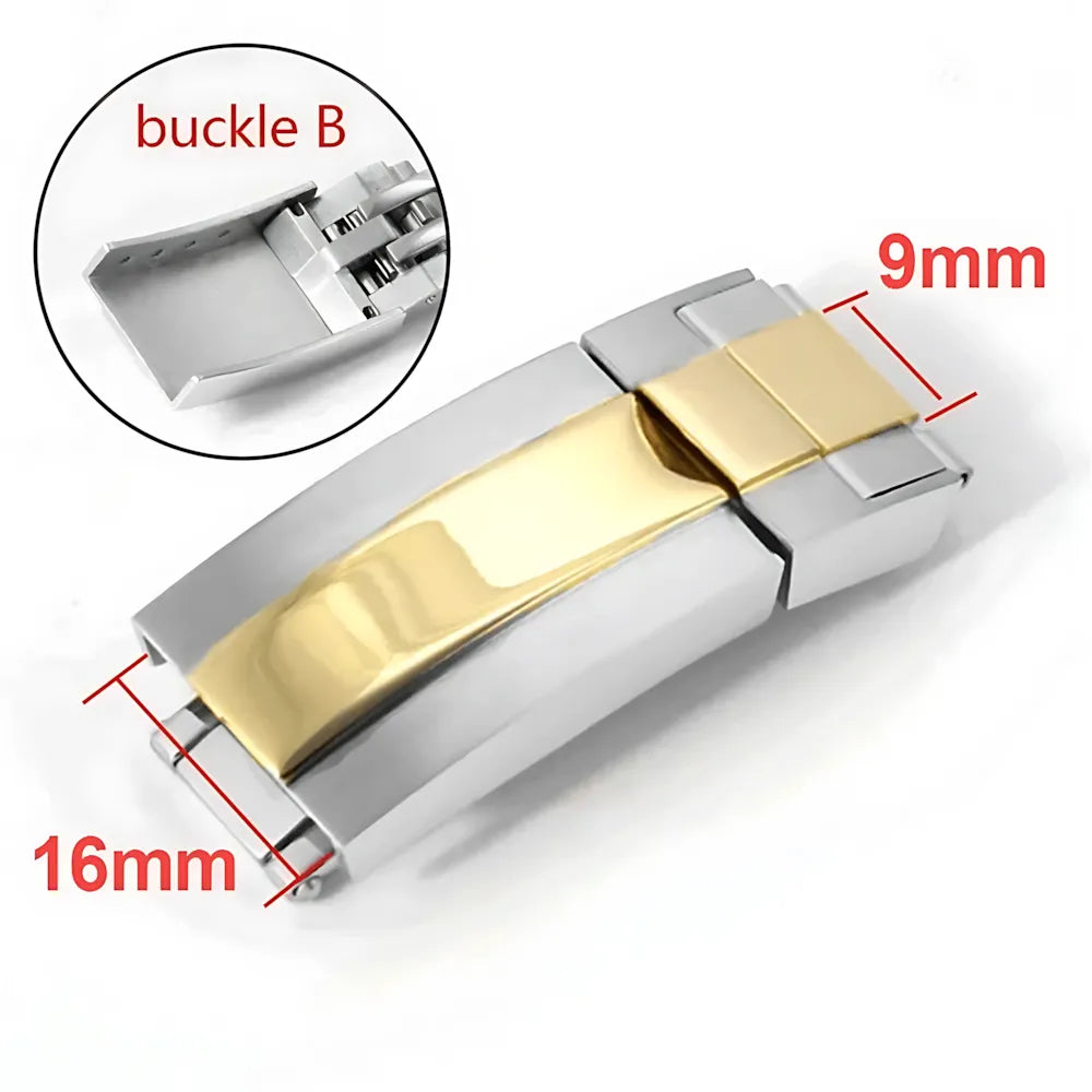 Stainless Steel 9x9 / 9×16mm Glidelock-Style Adjustable Watch Clasp
