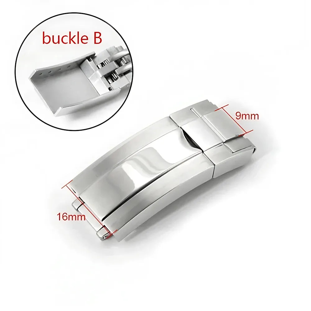 Stainless Steel 9x9 / 9×16mm Glidelock-Style Adjustable Watch Clasp