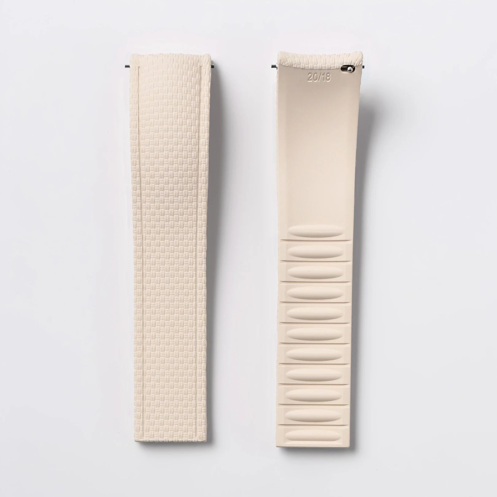 CTS FKM Curved-End Rubber Watch Strap 21mm 22mm 24mm – Butterfly Clasp