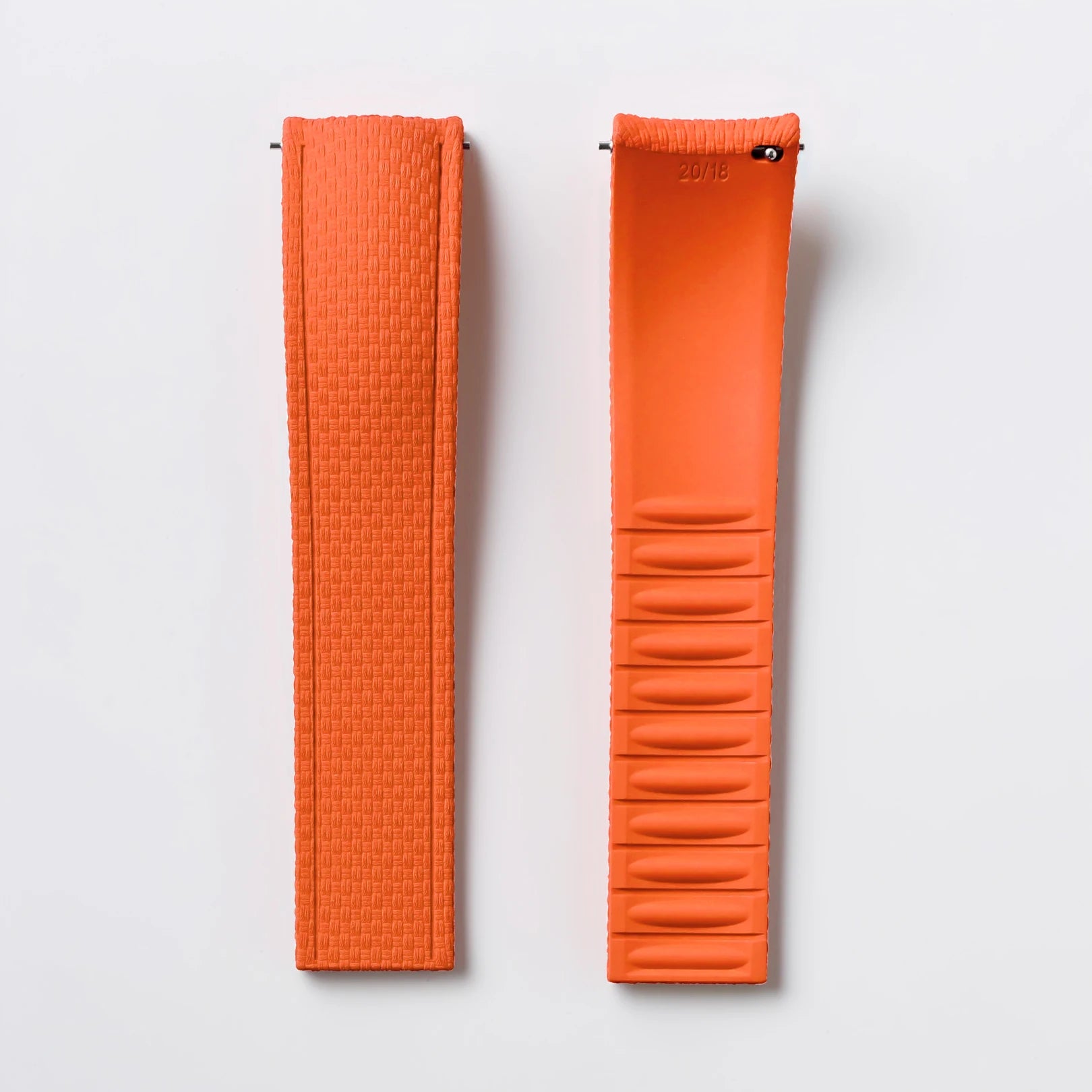 CTS FKM Curved-End Rubber Watch Strap 21mm 22mm 24mm – Butterfly Clasp