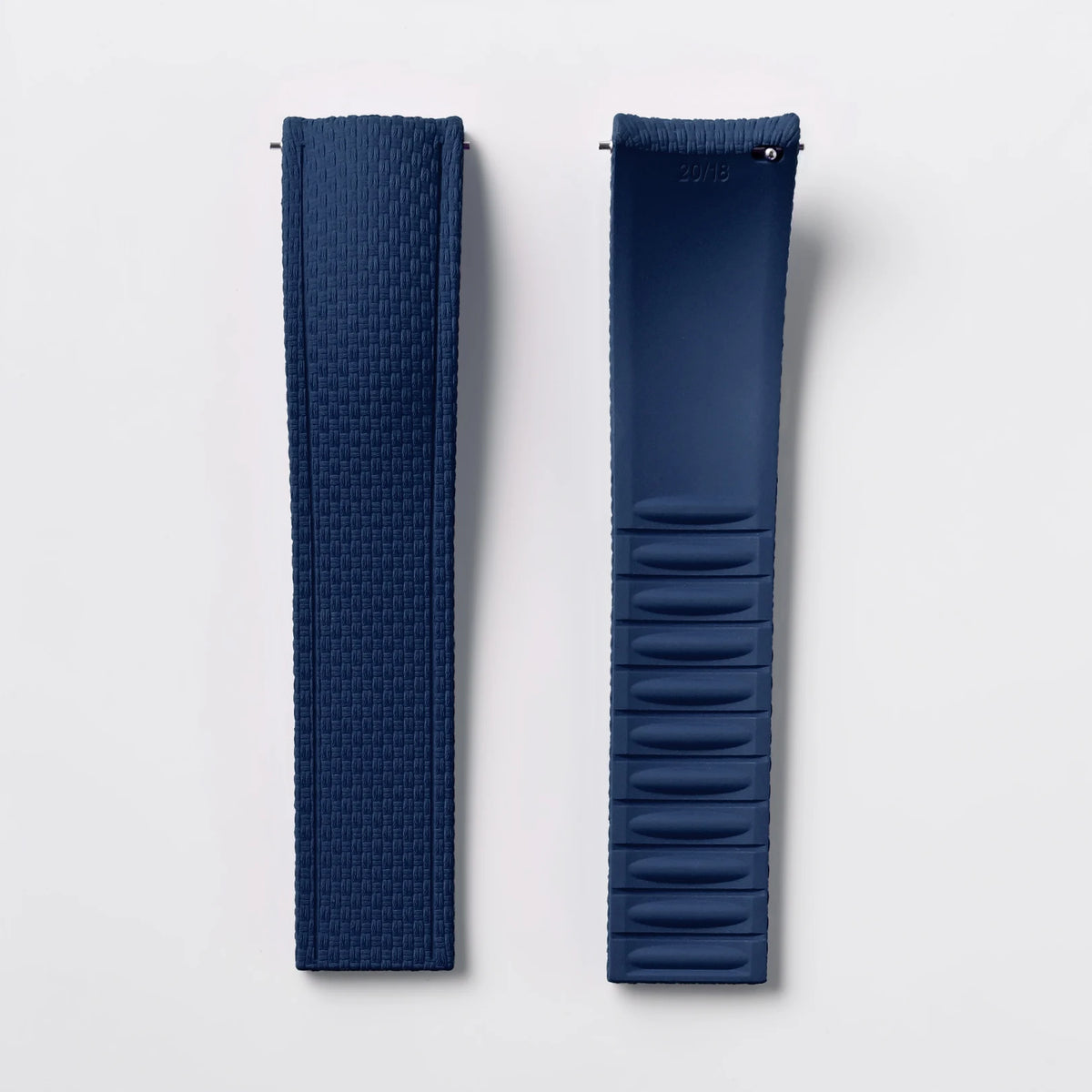 CTS FKM Curved-End Rubber Watch Strap 21mm 22mm 24mm – Butterfly Clasp