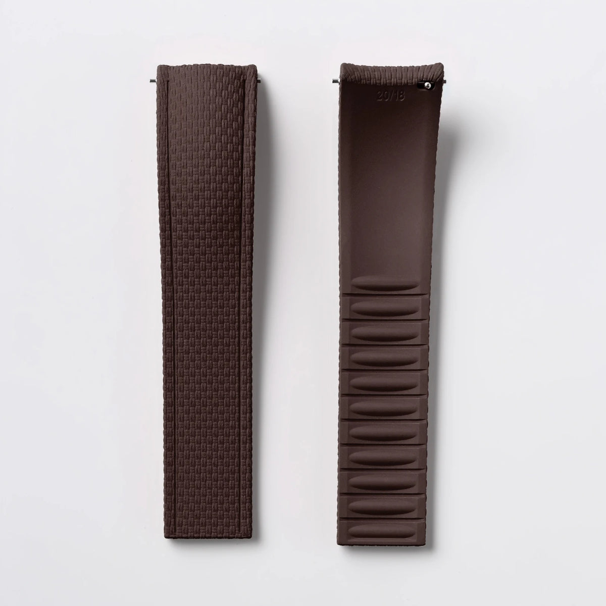 CTS FKM Curved-End Rubber Watch Strap 21mm 22mm 24mm – Butterfly Clasp