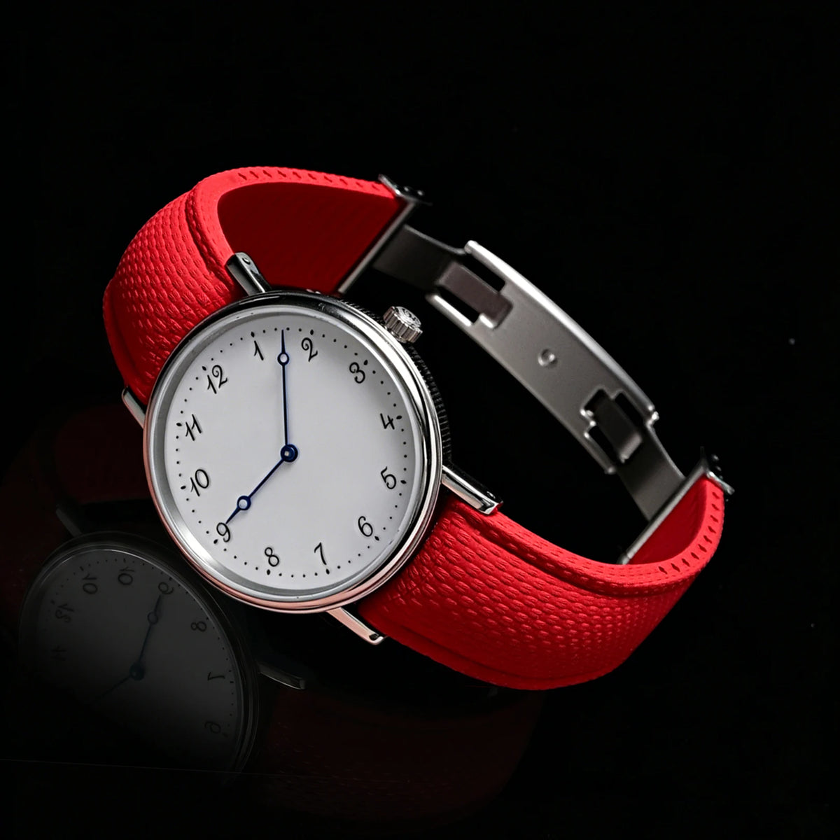 CTS FKM Curved-End Rubber Watch Strap 21mm 22mm 24mm – Butterfly Clasp