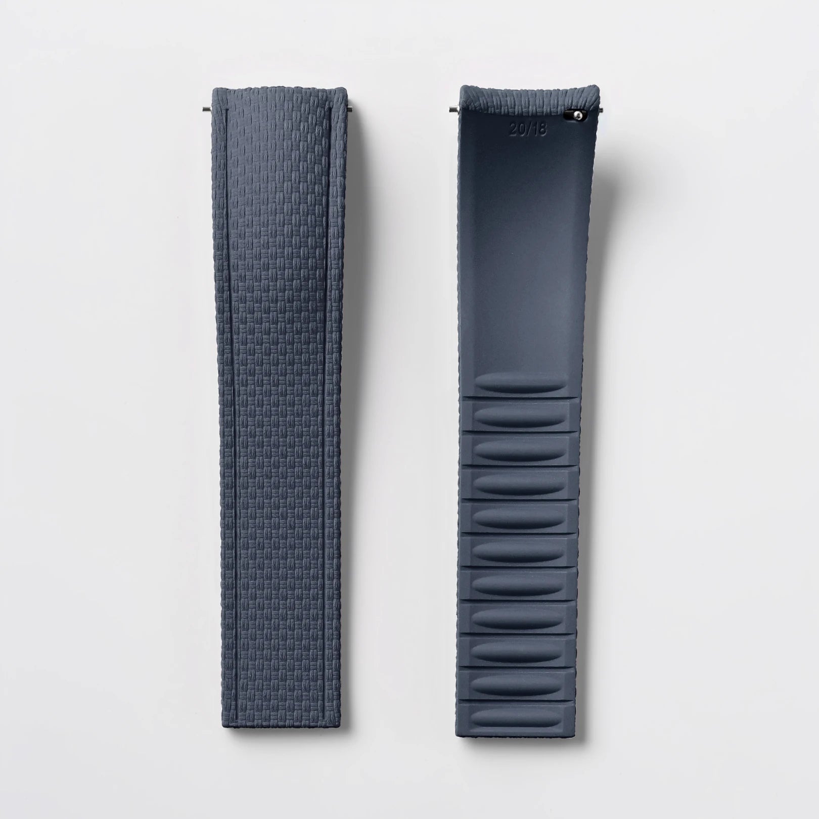 CTS FKM Curved-End Rubber Watch Strap 21mm 22mm 24mm – Butterfly Clasp