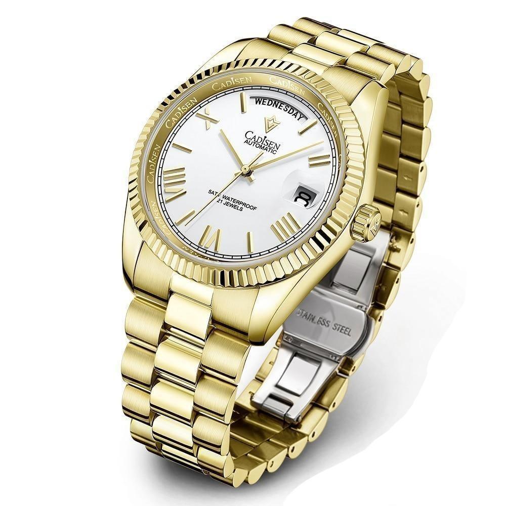 Cadisen Day Date 40 Roman President Homage Watches For Men Viva Timepiece