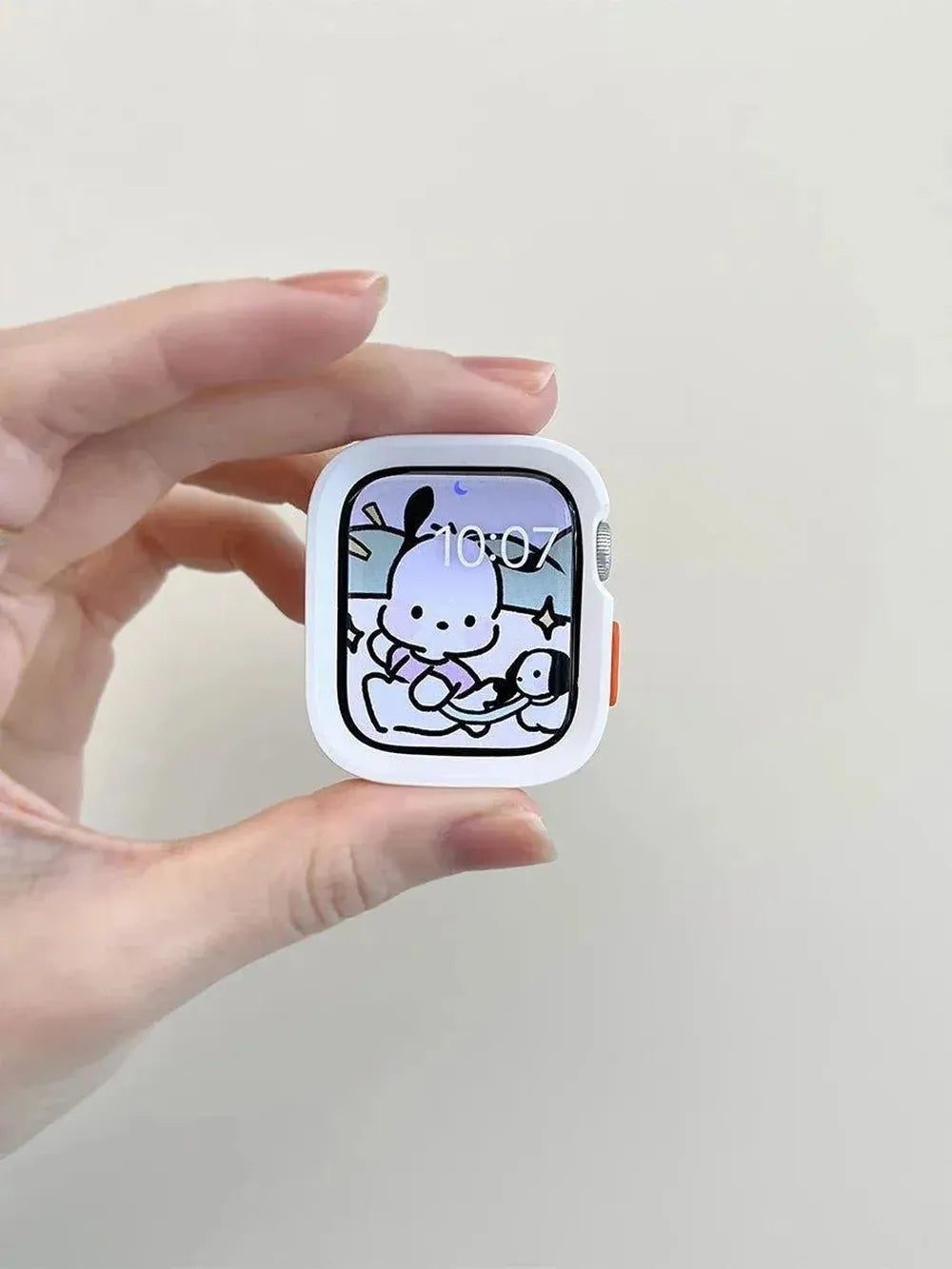 Candy Silicone Case with Braided Nylon Strap Compatible with Apple Watch 38–49mm