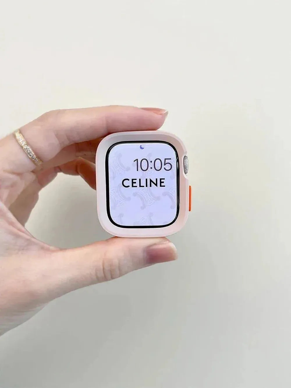 Candy Silicone Case with Braided Nylon Strap Compatible with Apple Watch 38–49mm