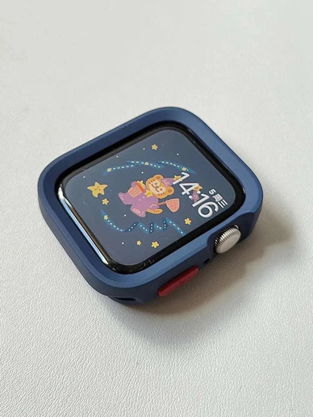 Candy Silicone Case with Braided Nylon Strap Compatible with Apple Watch 38–49mm