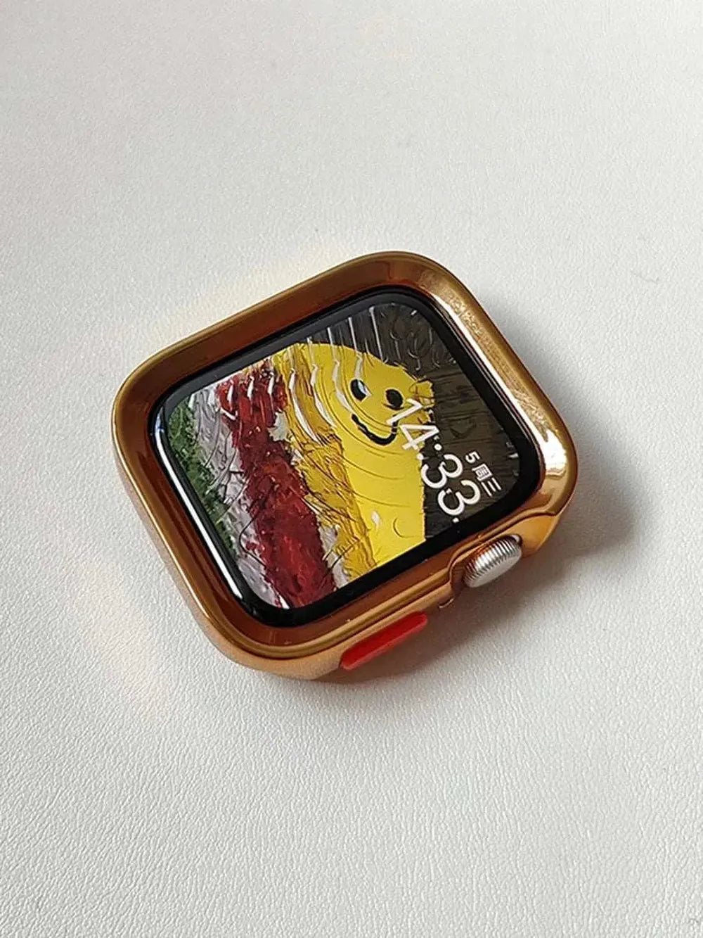 Candy Silicone Case with Braided Nylon Strap Compatible with Apple Watch 38–49mm