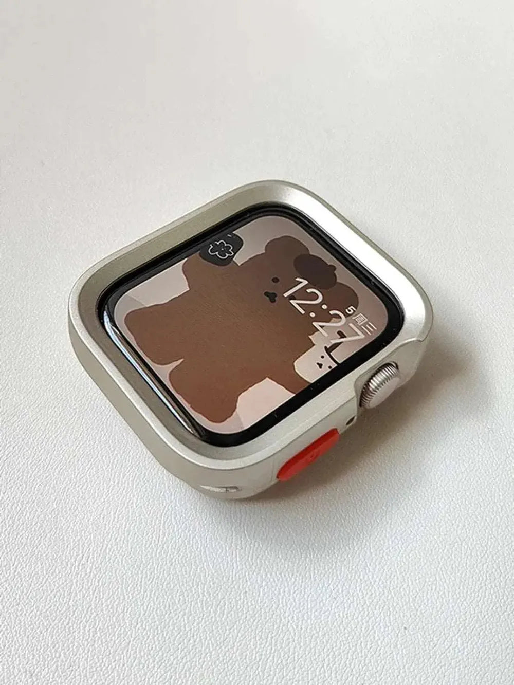 Candy Silicone Case with Braided Nylon Strap Compatible with Apple Watch 38–49mm