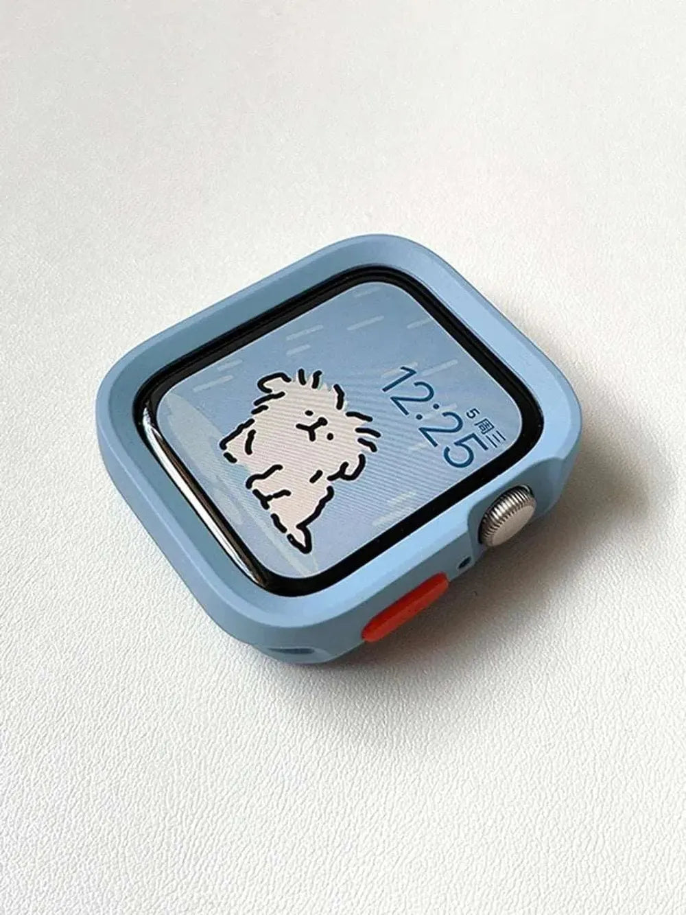 Candy Silicone Case with Braided Nylon Strap Compatible with Apple Watch 38–49mm