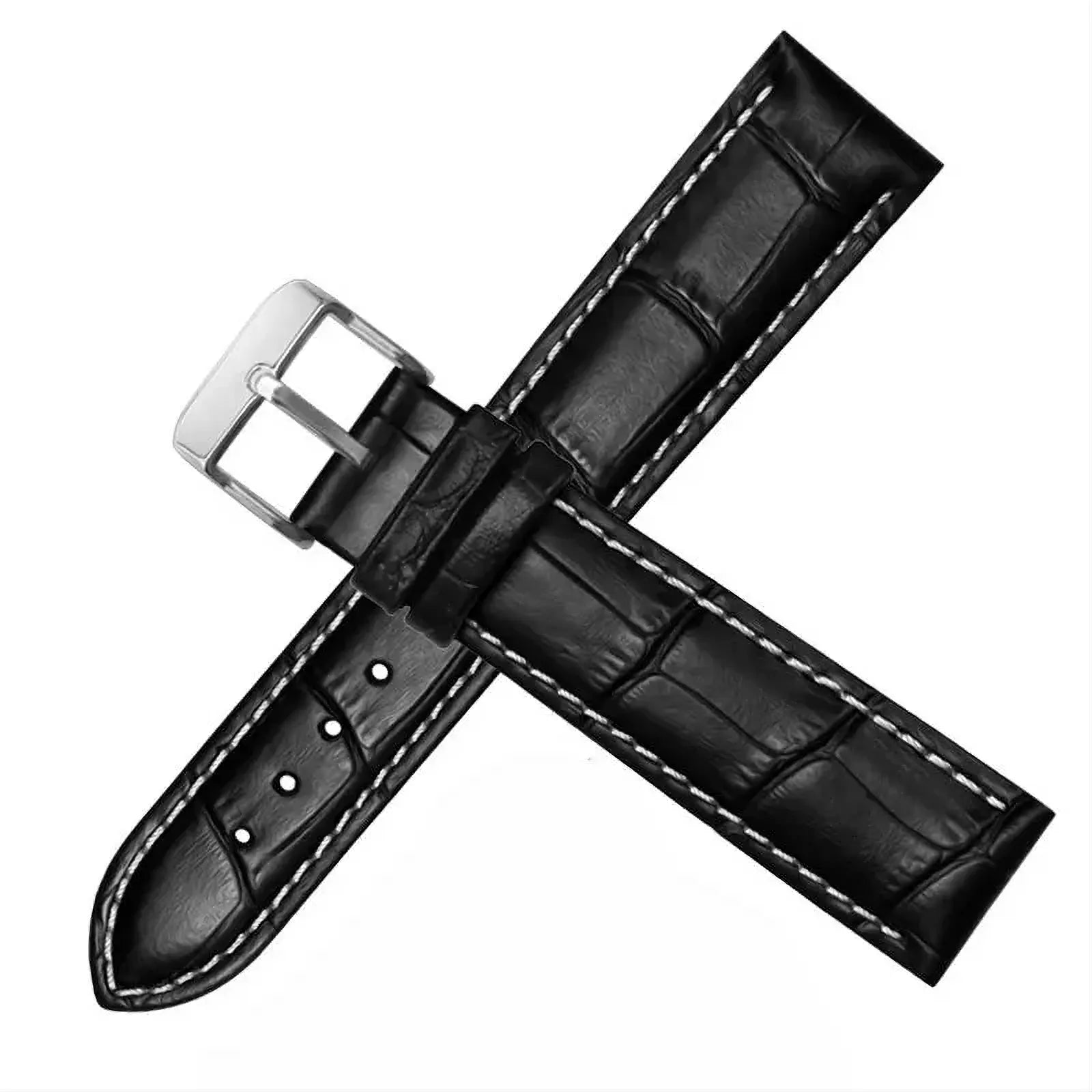 Classic Leather Watch Strap 12mm–24mm – Pin or Butterfly Clasp