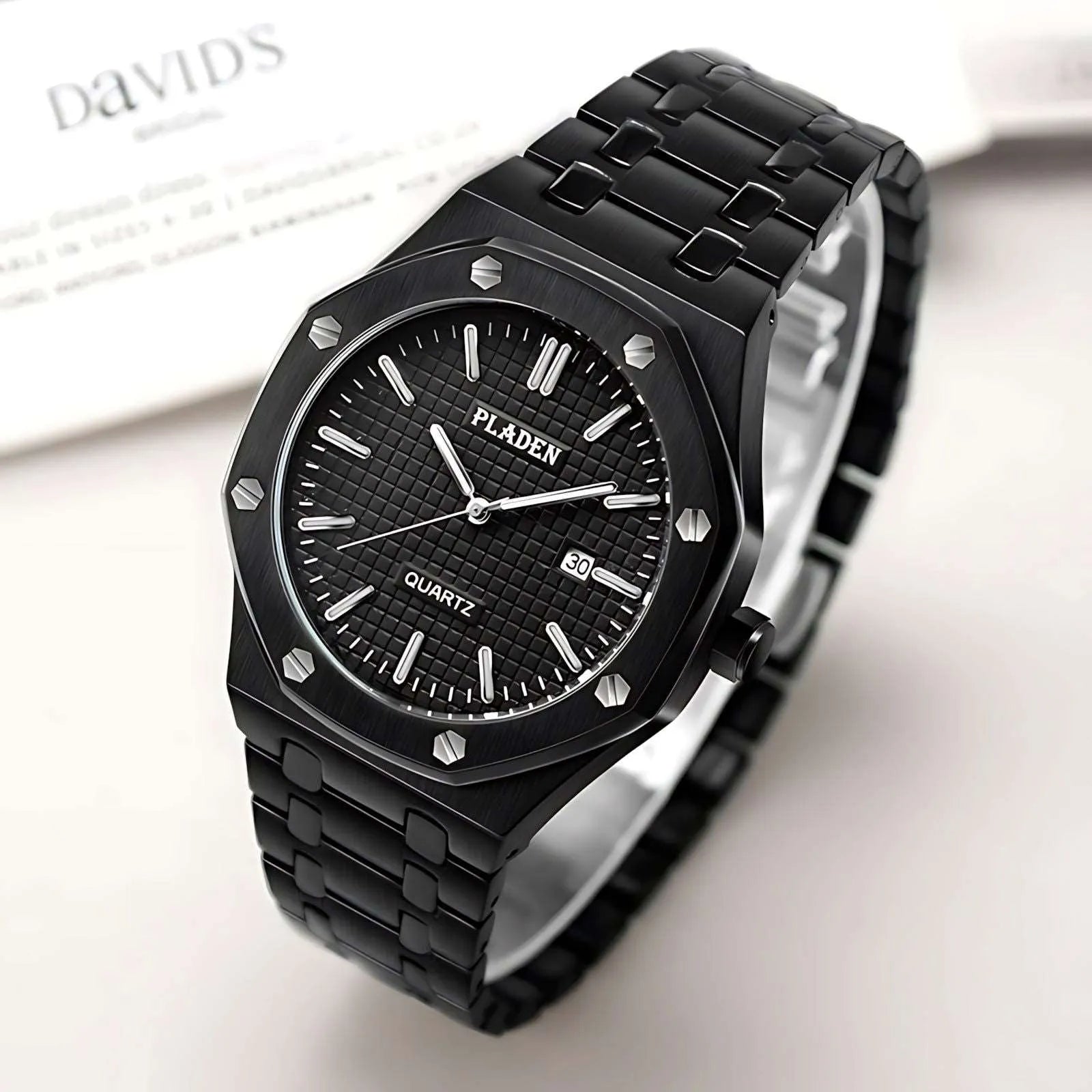 Classic Octa Quartz Watch – Integrated Steel 43mm-Pladen-Viva Timepiece