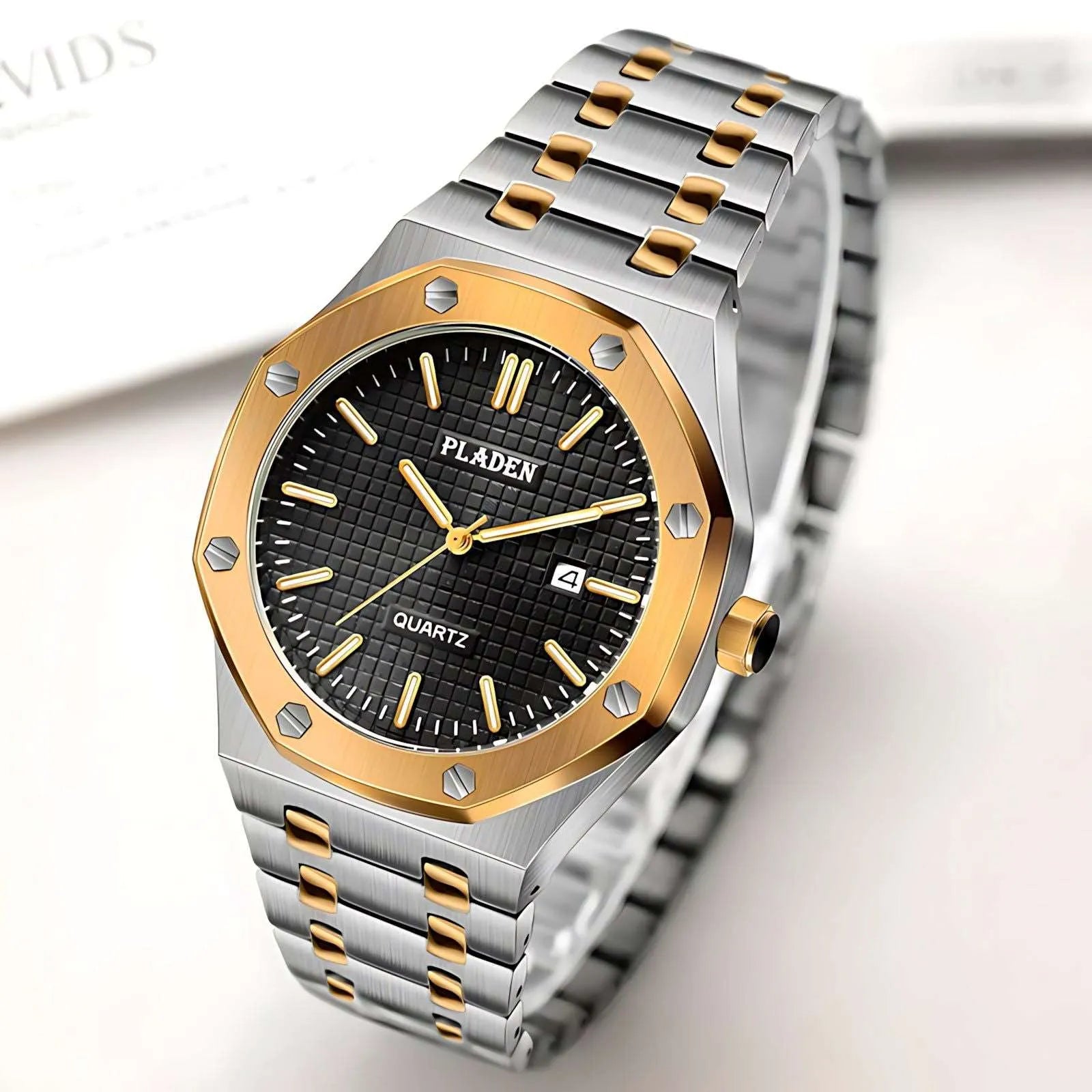 Classic Octa Quartz Watch – Integrated Steel 43mm-Pladen-Viva Timepiece