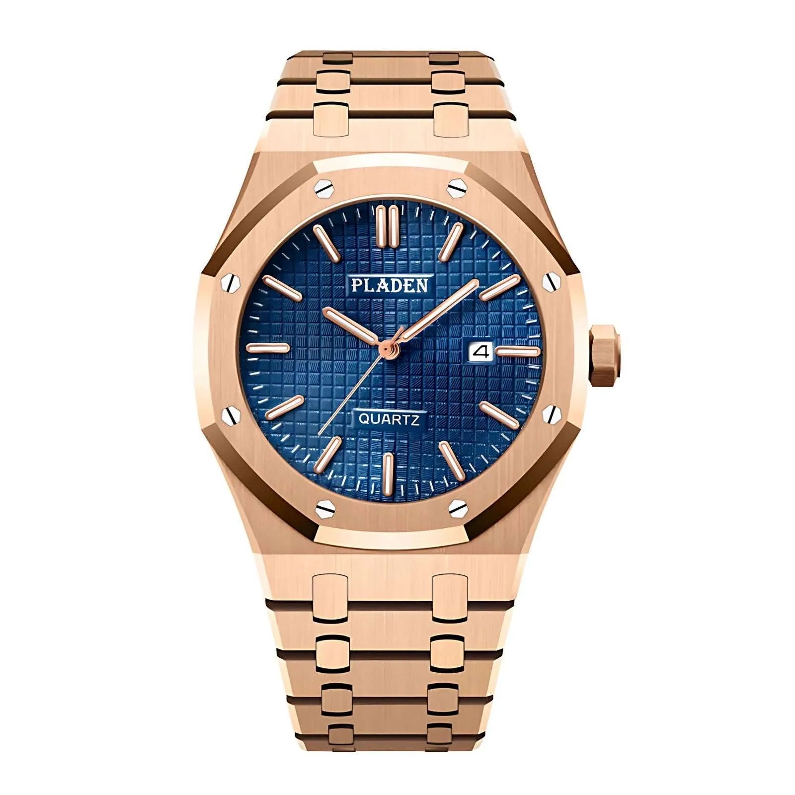 Classic Octa Quartz Watch – Integrated Steel 43mm-Pladen-Viva Timepiece