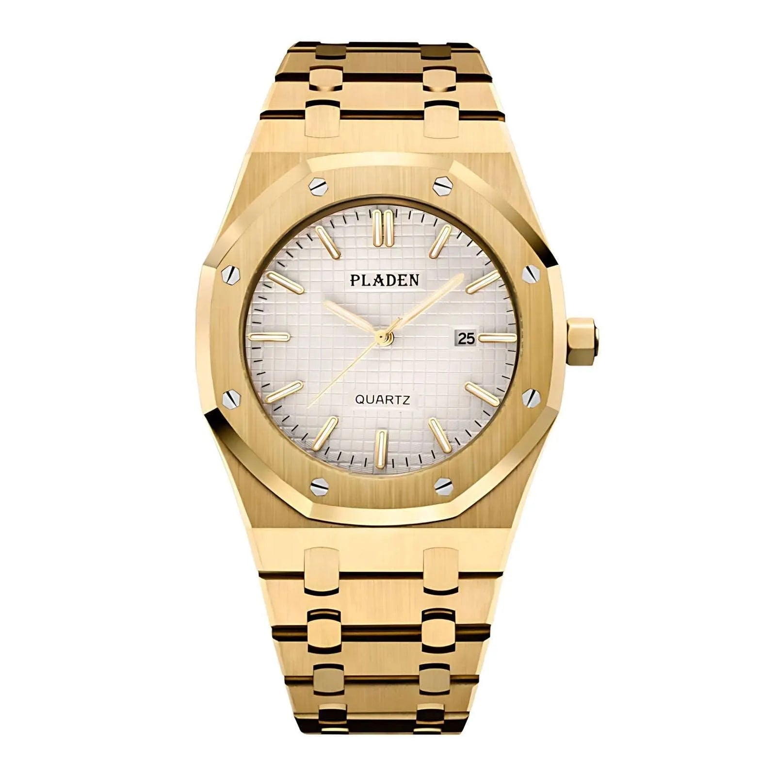 Classic Octa Quartz Watch – Integrated Steel 43mm-Pladen-Viva Timepiece