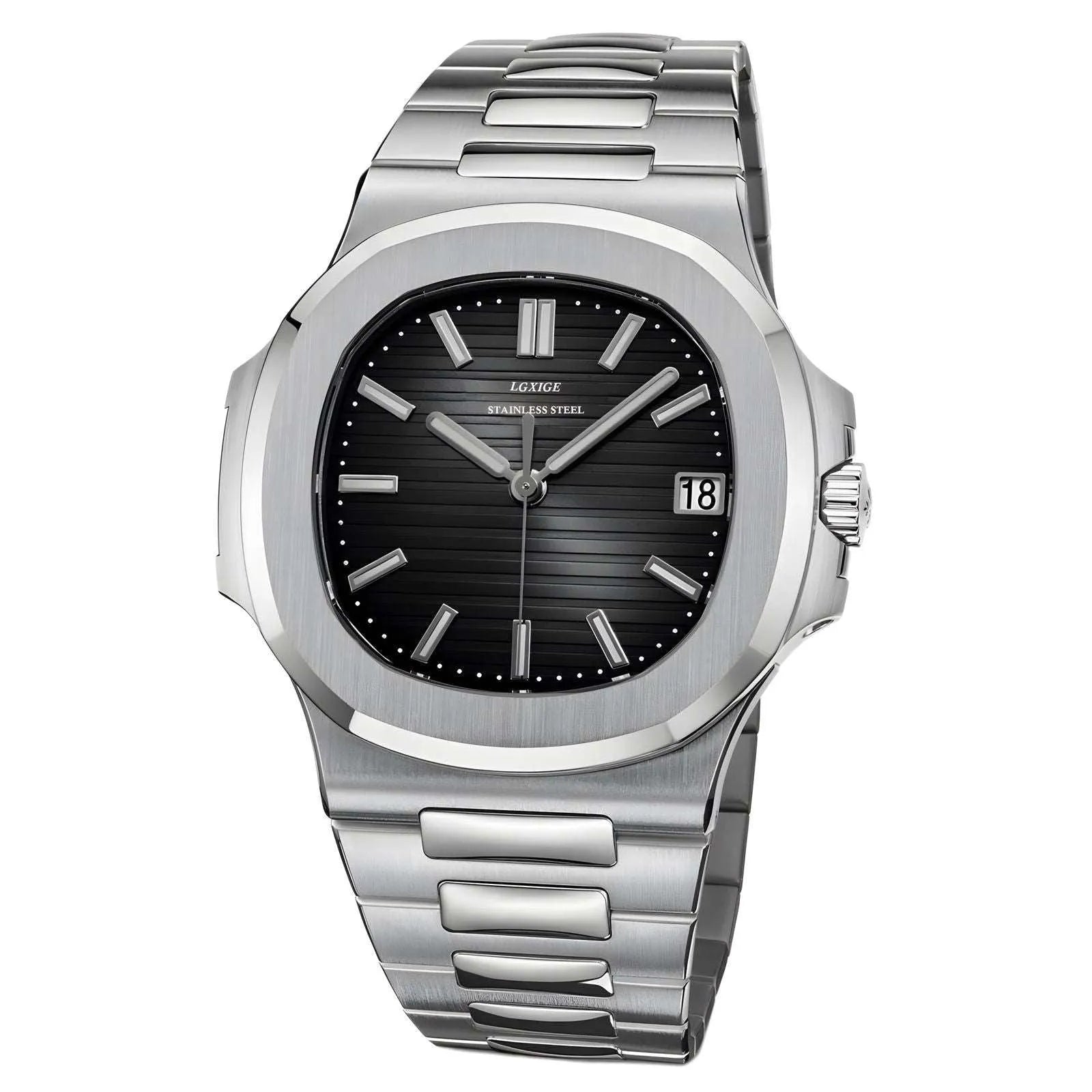 Classic Octa Quartz Watch – Sapphire Steel Bracelet-LGXIGE-Viva Timepiece