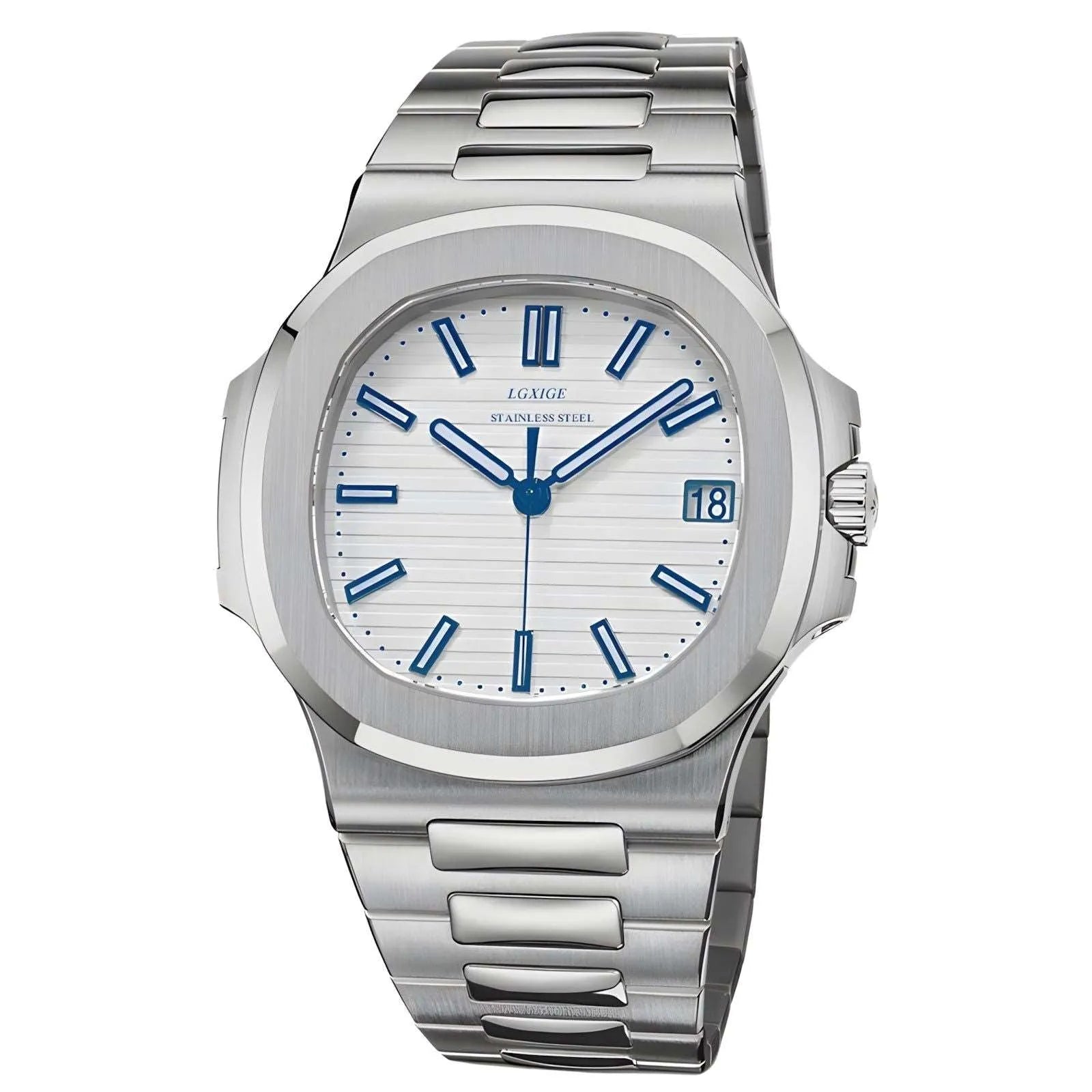 Classic Octa Quartz Watch – Sapphire Steel Bracelet-LGXIGE-Viva Timepiece