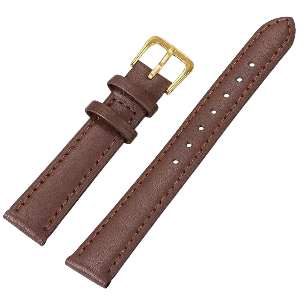 Classic Cowhide PU Leather Watch Strap – 8-24mm
