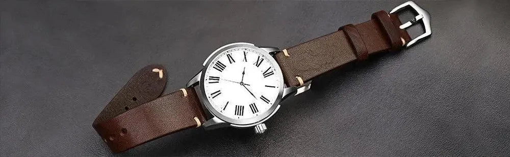 Crazy Horse Leather Watch Strap Compatible with 18mm–24mm Watches-VivaStraps-Viva Timepiece