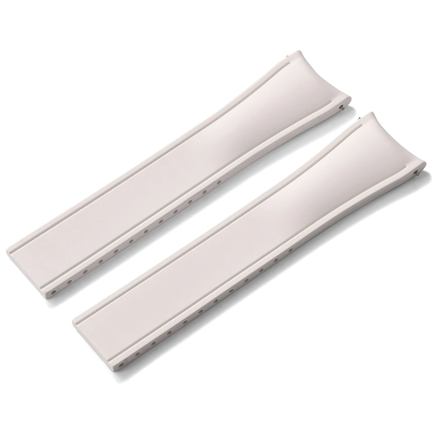 Curved-End CTS FKM Rubber Watch Strap – 20mm / 22mm, Quick Release, Butterfly Clasp-Straptique-Viva Timepiece