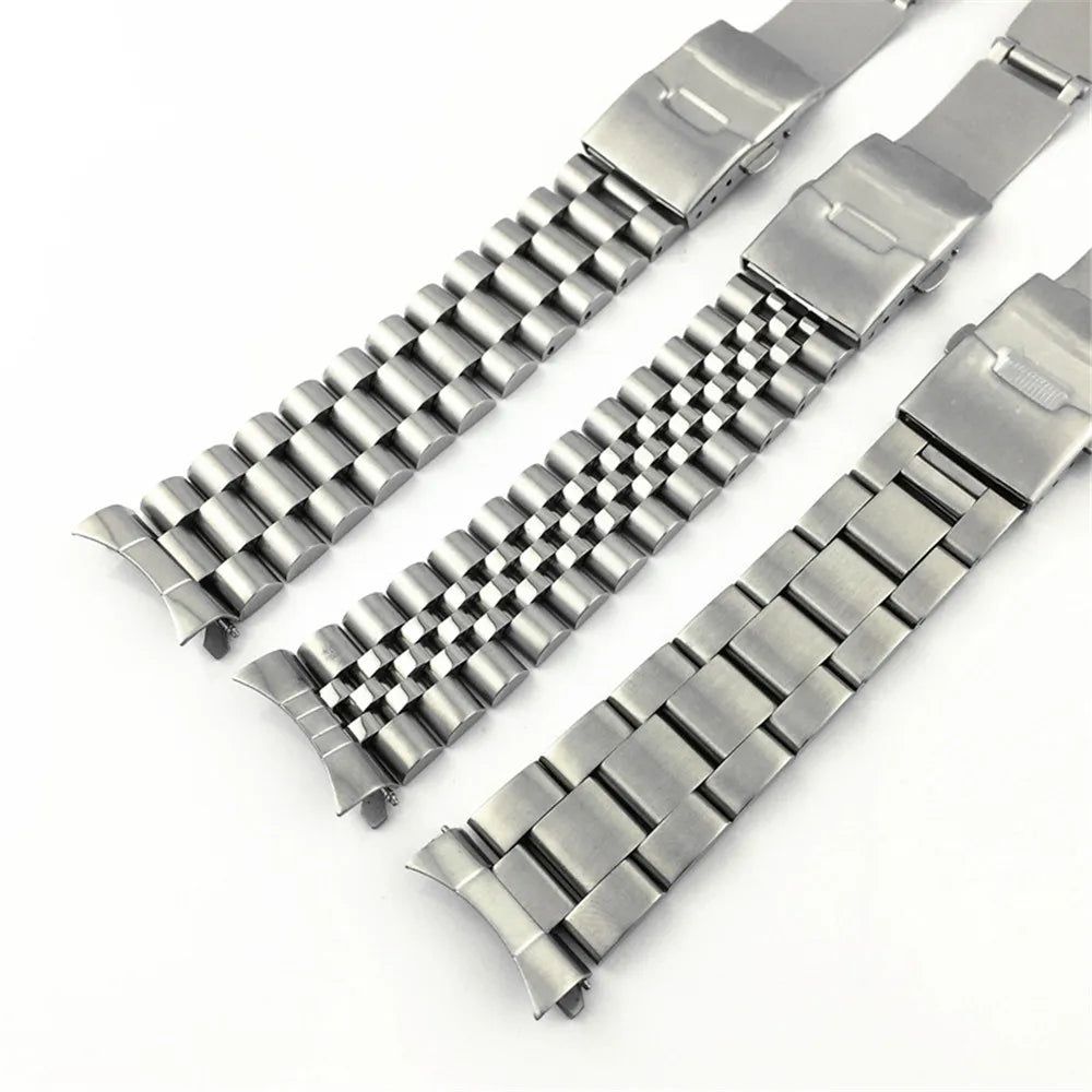 Curved-End Stainless Steel Watch Bracelet 20mm / 22mm – Compatible with SKX / SRPD Series-ChronoCraft-Viva Timepiece
