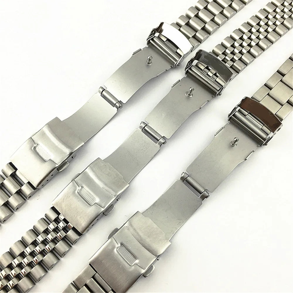 Curved-End Stainless Steel Watch Bracelet 20mm / 22mm – Compatible with SKX / SRPD Series-ChronoCraft-Viva Timepiece