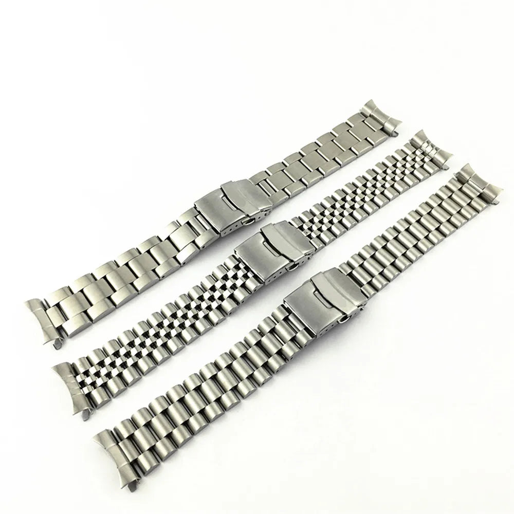 Curved-End Stainless Steel Watch Bracelet 20mm / 22mm – Compatible with SKX / SRPD Series-ChronoCraft-Viva Timepiece