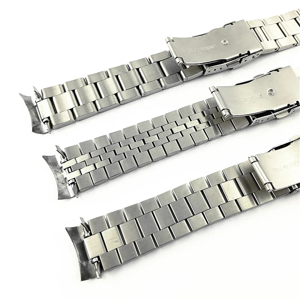 Curved-End Stainless Steel Watch Bracelet 20mm / 22mm – Compatible with SKX / SRPD Series-ChronoCraft-Viva Timepiece