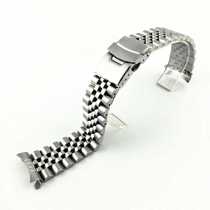 Curved-End Stainless Steel Watch Bracelet 20mm / 22mm – Compatible with SKX / SRPD Series-ChronoCraft-Viva Timepiece