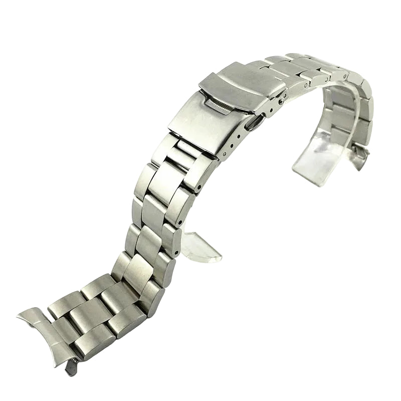 Curved-End Stainless Steel Watch Bracelet 20mm / 22mm – Compatible with SKX / SRPD Series-ChronoCraft-Viva Timepiece