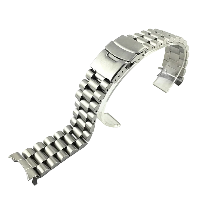 Curved-End Stainless Steel Watch Bracelet 20mm / 22mm – Compatible with SKX / SRPD Series-ChronoCraft-Viva Timepiece