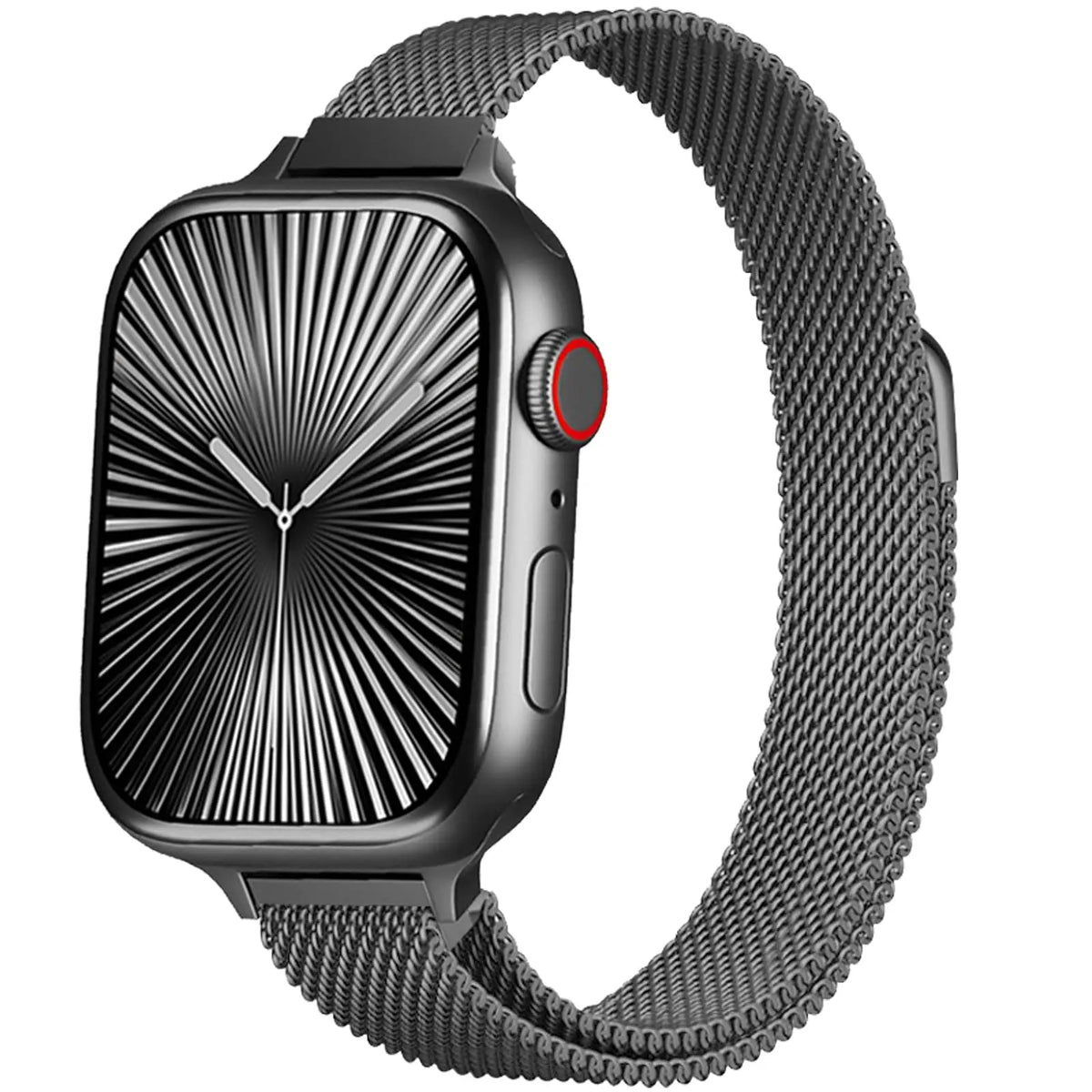 Elegant Slim Milanese Mesh Band for Apple Watch 38–49mm-Apple Watch Accessories-Tivra-Slim Gray-38 40 41 42mm(S10)-Viva Timepiece