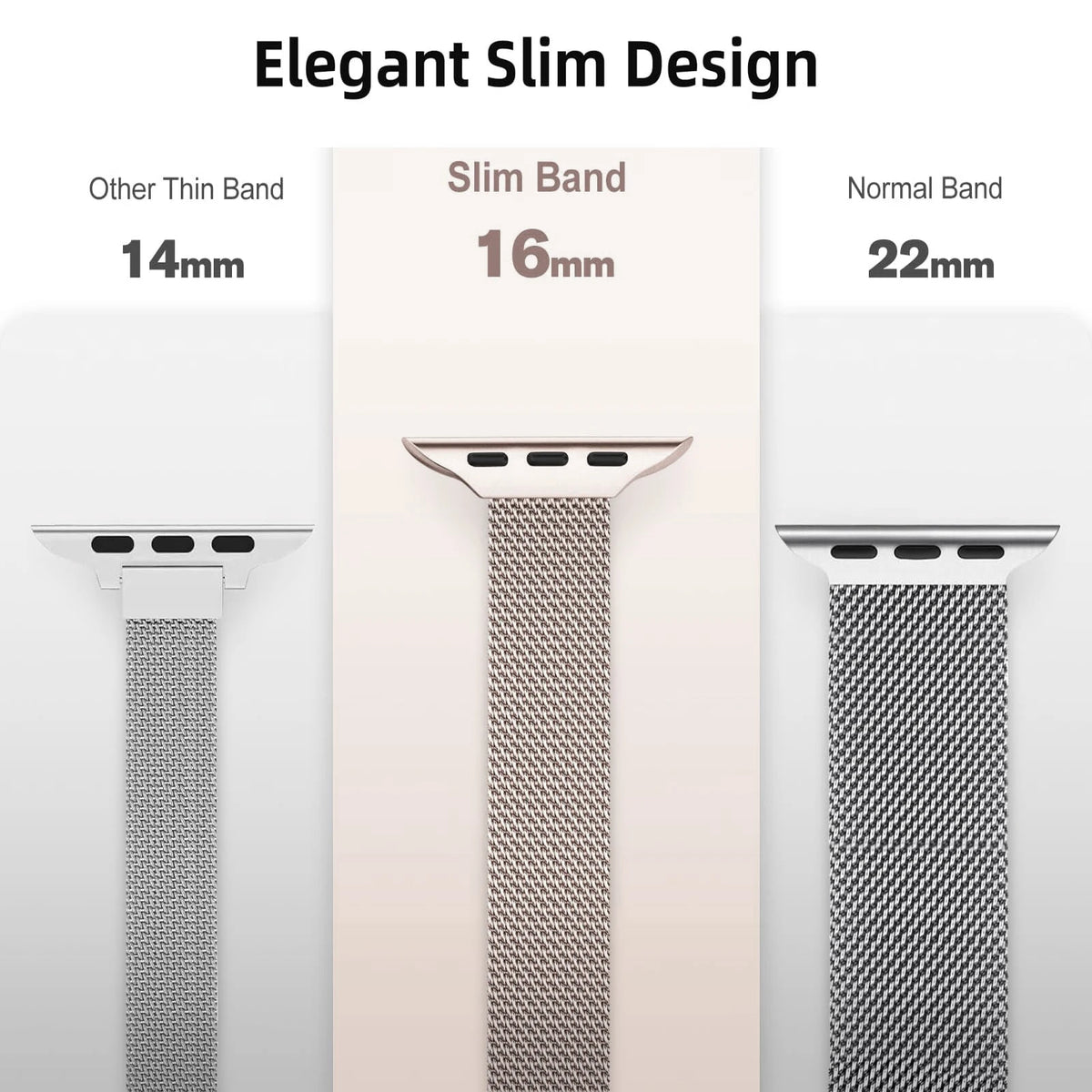 Elegant Slim Milanese Mesh Band for Apple Watch 38–49mm-Apple Watch Accessories-Tivra-Slim Red-38 40 41 42mm(S10)-Viva Timepiece