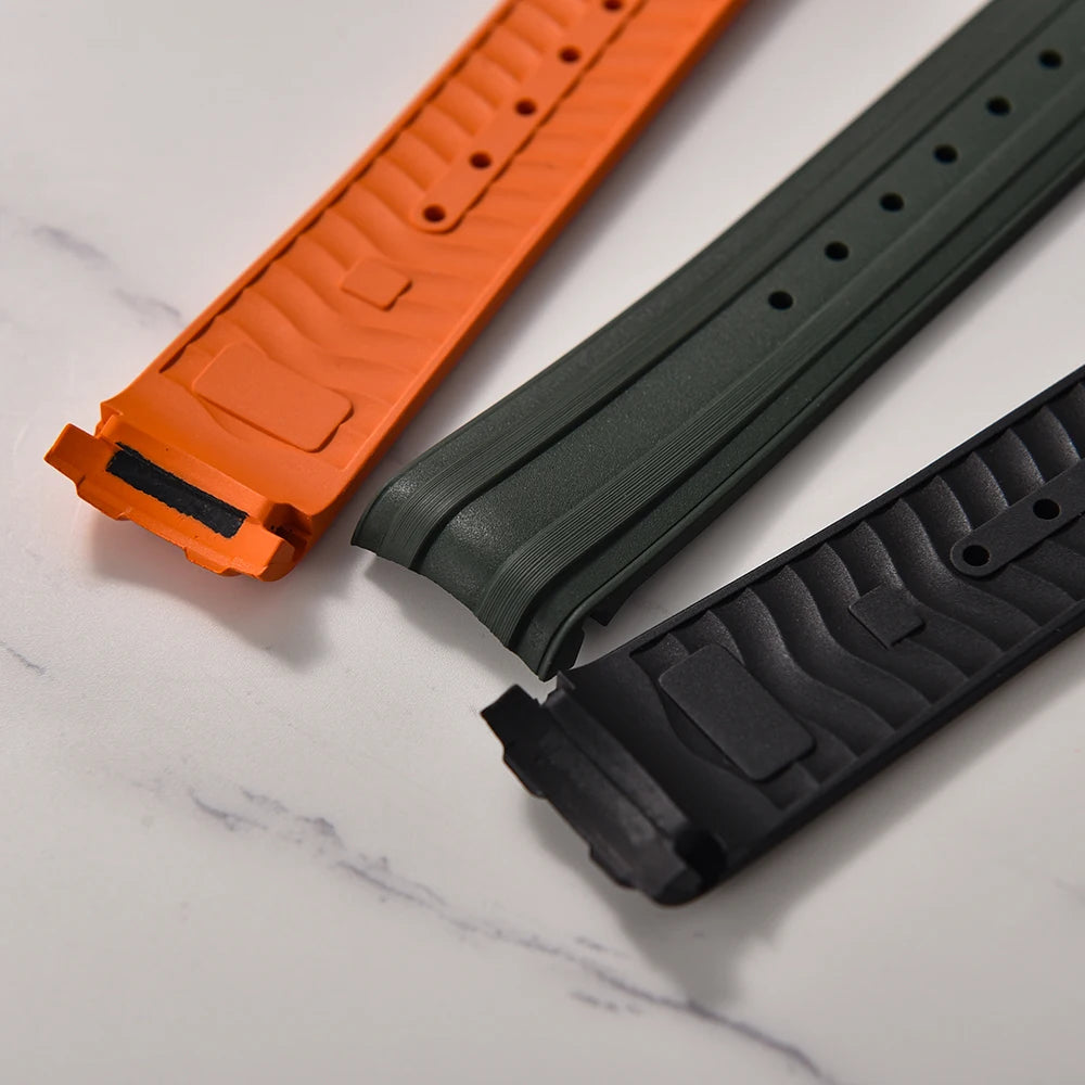 FKM Rubber Watch Strap 20mm – Compatible with Seamaster 300-Straptique-Viva Timepiece