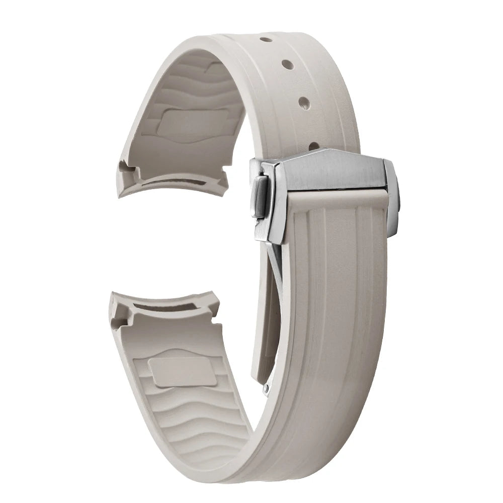 FKM Rubber Watch Strap 20mm – Compatible with Seamaster 300-Straptique-Viva Timepiece